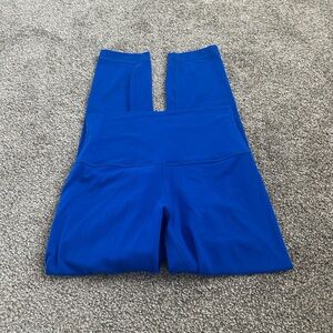Lululemon royal blue Align high rise crop leggings 4